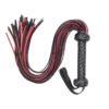 Bondage Whip Braided Handle PU Leather Whip Bright Leather Fun Handle Tune Game Queen Whip Adult Sex Toys