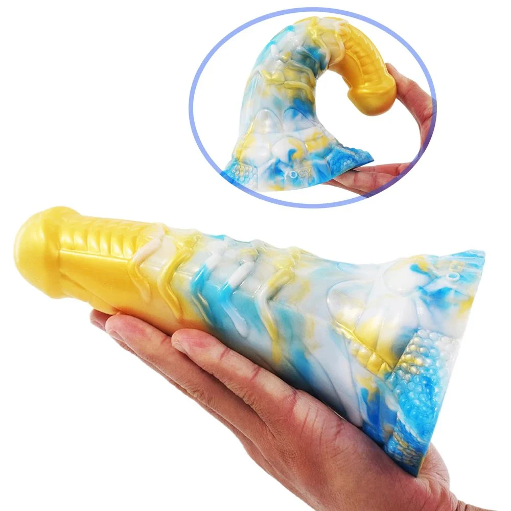 Silicone Monster Butt Plug Dildos Size Big Penis Color Men Sex Toys With Strong Suction