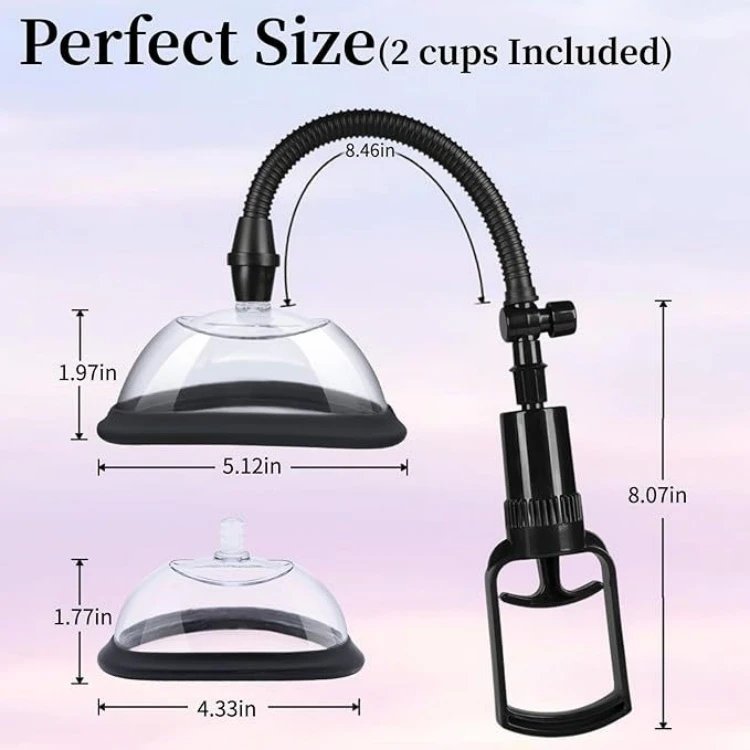 Vacuum Pussy Pump Breast Training for Enlargement Cup Sex Toys for Women