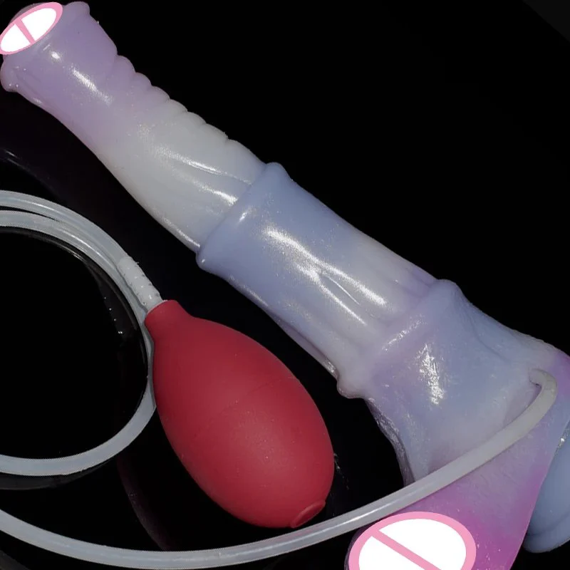 Sex Toy Monster Dildo Squirting Dildo for Women Flexible Silicone Ejaculation Penis Beast Kinky Sex Tool