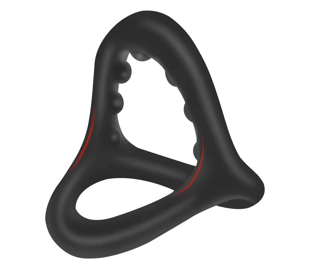 Men's Performance Enhancement Ring Reusable Silicone Loop for Intimate Support Promotes Circulation Duration Delay Ejaculation