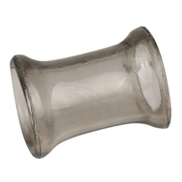 Men's Reusable Soft TPE Cock Ring Locking Silicone Vibrating Penis Ring with Delay Ejaculation Function