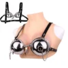 Stainless Steel Bra Breast Bondage Chastity Belt Strapon Underwear Fetish Chastity Cosplay Adult Games Sex Toys for Woman
