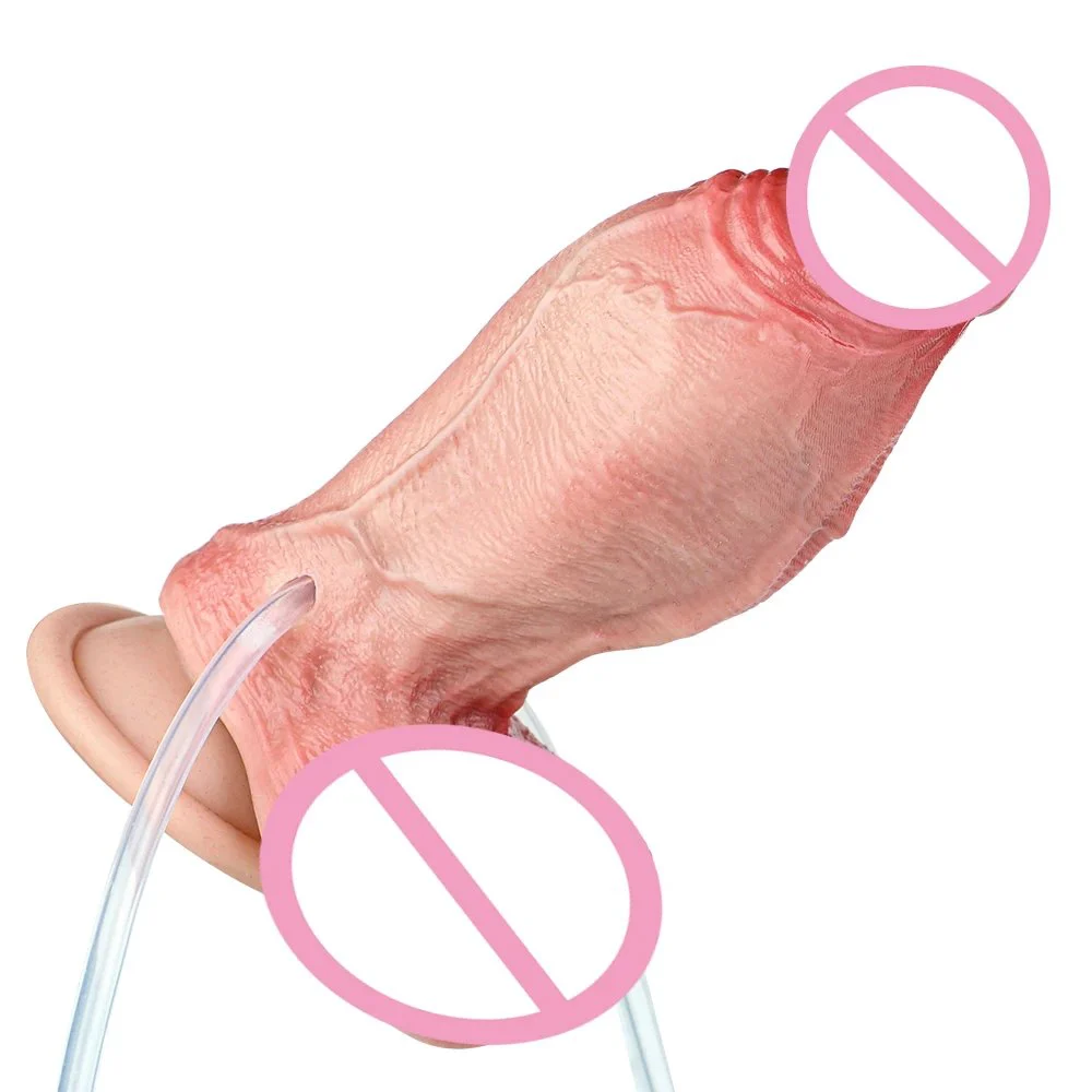 Latest Valentine's Day Gift Inflatable Squirting Skin Dildo Anal Plug Sex Toys Realistic Silicone Inflatable for Woman