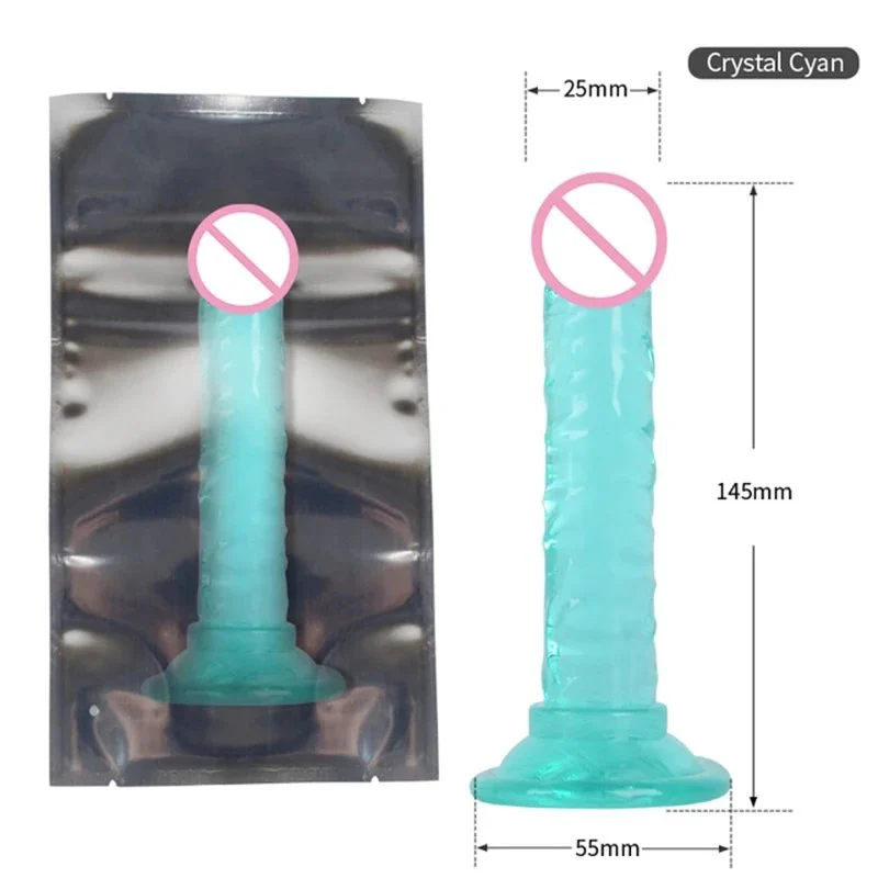 Wild Free Silicone G-Spot Dildo with Suction Cup Dong PVC Sex Product