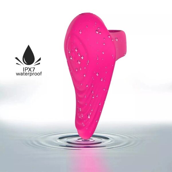 Female Masturbator Finger Penis Sleeve Clitoris Vibrator with Latex USB Rechargeable & Waterproof