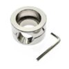 Scrotum Stretching Device Male Penis Bondage Lock Stainless Steel Scrotum Testicle Pendant Ring