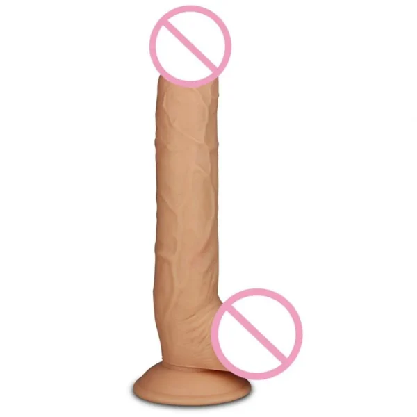 Manual Waterproof Flexible King-Sized Stimulation Thick Realistic Dildo