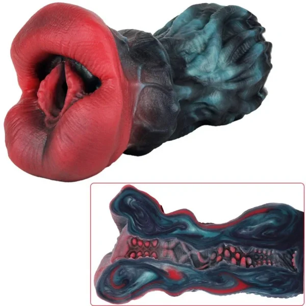 Silicone Single Channel Manual Masturbator Fantasy Creature Series Penis Massager for 18+