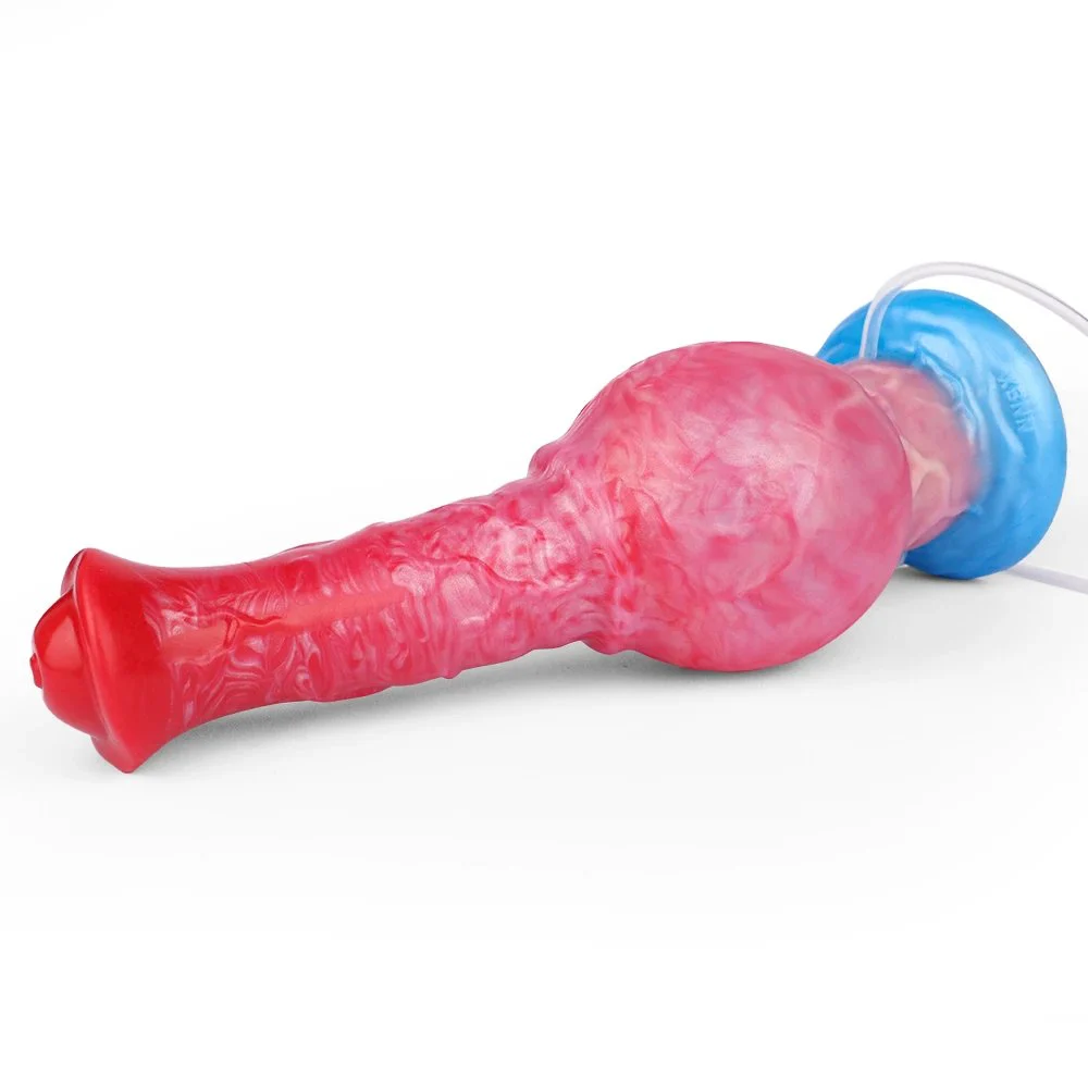 Inflatable Water Squirt Fantasy Monster Dildo Soft Liquid Silicone Dildo Female Masturbation Adult Sex Toys