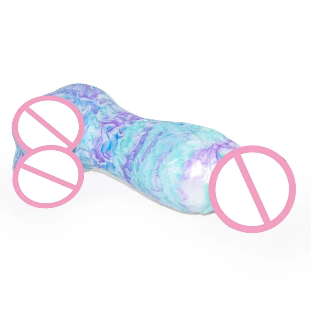 Large Wolf Knot Dildo With Sucker Silicone Multi Color Thick Anal Plug Big Dong Fantasy Sex Toys Shop Erotic Products
