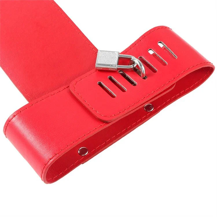 Bondage Set Erotic Sex Toys PU Leather Adjustable Back Hand Collar Handcuffs Female