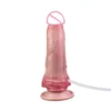 Simulated Suction Cup Water-Jet Penis Made of Liquid Silicone Rubber Designed for Women Can Adhere to the Body