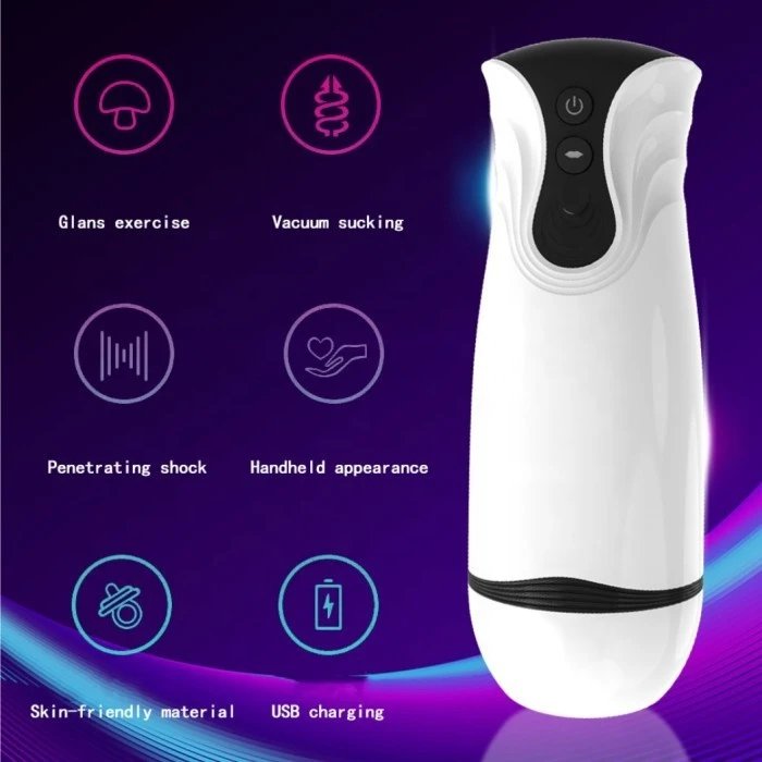 Powerful 10 Frequency TPE Male Sucking Vibrating Masturbator Vagina Function Pocket Pussy Sex Toys for Men Masturbation Cup