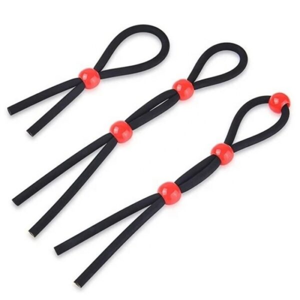 Adult Male Sex Toys Adjustable Silicone Lasso Cock Ring for Men Delay Ejaculation