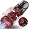 Smart Counting Adult Soft Male Masturbation Cup TPE Material Sex Toy Features Vibrating Sucking