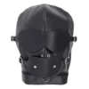 Bondage Black Hood Head Covering Mouth Plug Hood Adult Products Sex Couples Other Sex Toys Couple Training