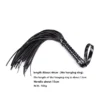 Whip Adult Sex Supplies PU Leather Black Leather Whip Bright Leather Fun Handle Tune Game Whip Sex Toys