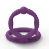 Silicone Male Double Cock Ring Stretchable Sex Toys for Men With Delay Ejaculation Function Vibrating Penis Rings