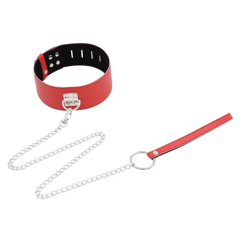 Bondage Sex Neck Sleeve Dog Collar Adult Sex Toy Female Slave Choker Leather Handcuffs Collar BDSM Other Sex Toy