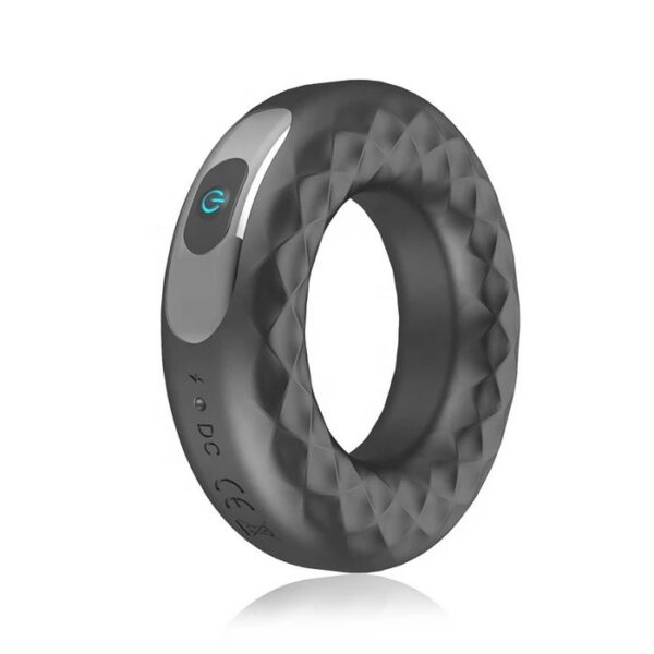 IPX7 Waterproof Silicone Vibrating Cock Ring Sex Toys for Adult Men Delay Time