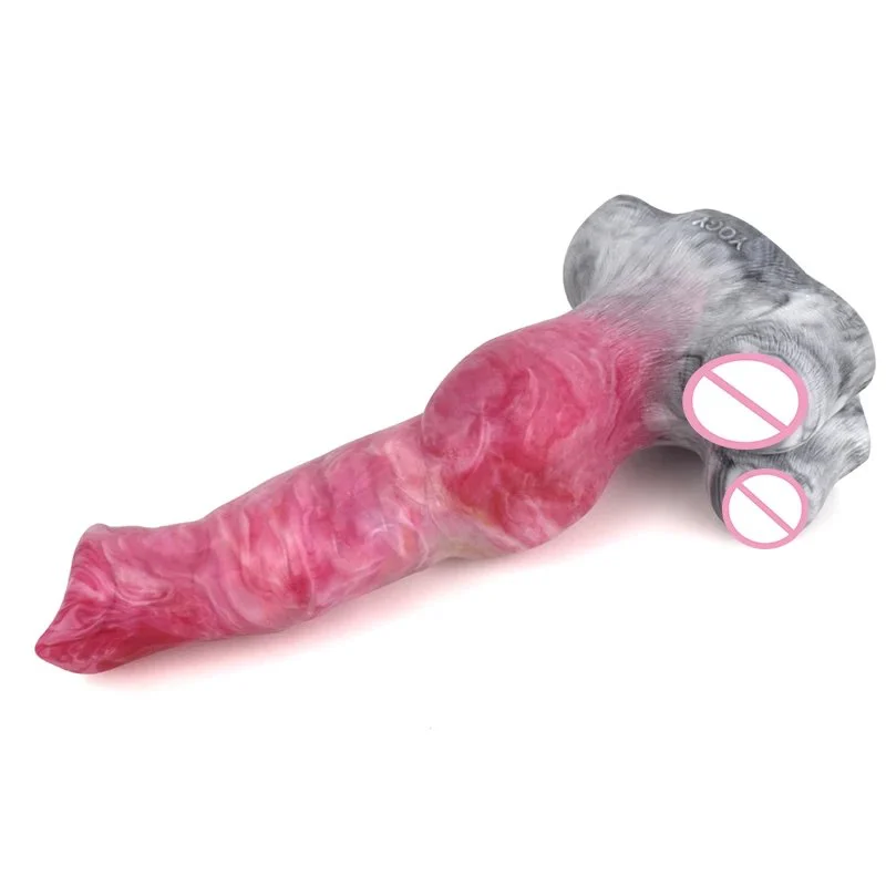 Huge Fantasy Animal Wolf Penis for Women Big Anal Plug Sex Toys Dildo with Suction Cup Adult Woman Masturbating Soft Dildos