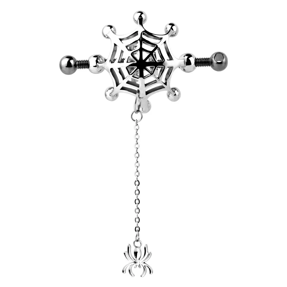 Spider Nipple Clamp Leather Bondage BDSM Metal Nipple Clamp Stimulate Breasts Couples Flirting Toys Cosplay Sex Toys
