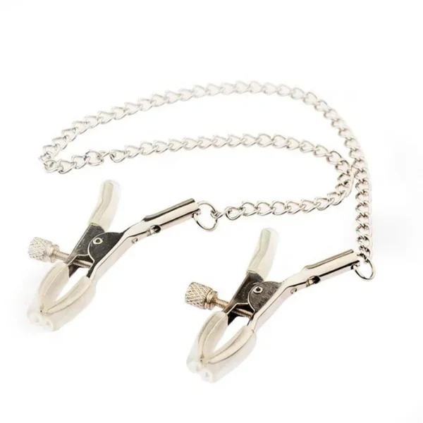 Fetish Metal Nipple Clamps for Couples' Flirting Bondage Sex Toys Pleasure