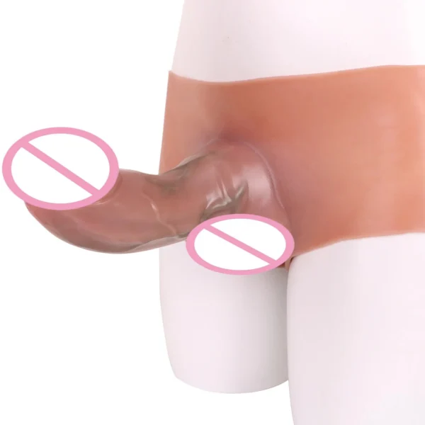 Adult Skin-frindly Wearable Hollow Penis Pants Realistic Silicone Dildo Pants for Man Sex Toys for Woman Gay