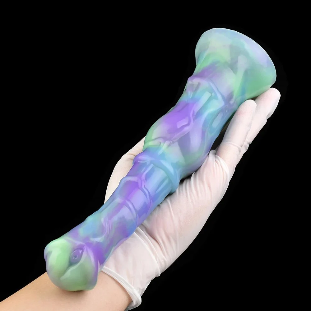 Knot Dildo Inflatable Animal Dildo Realistic Silicone Dildo With Suction Cup for Female Masturbator