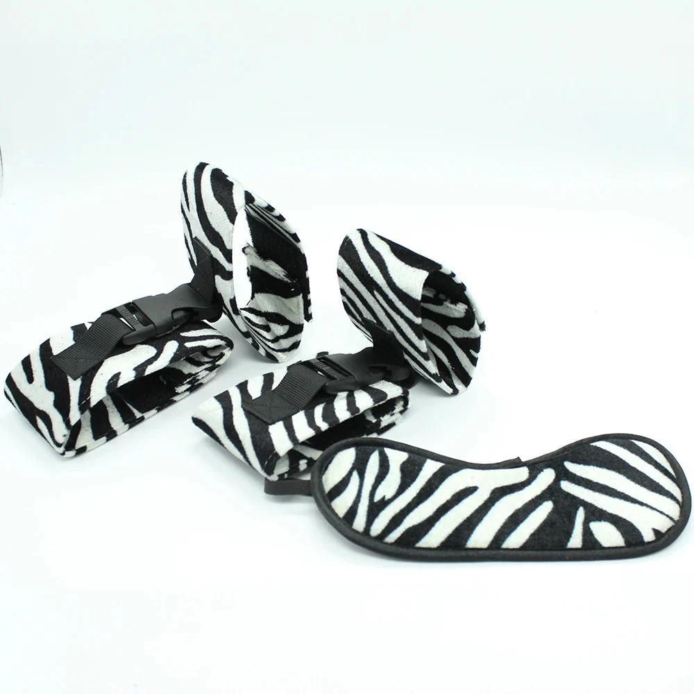 Sexy Adult Product Game Suit Bondage Set Adult Handcuffs Nylon Whip Kit for Couple Sex Toys in Love