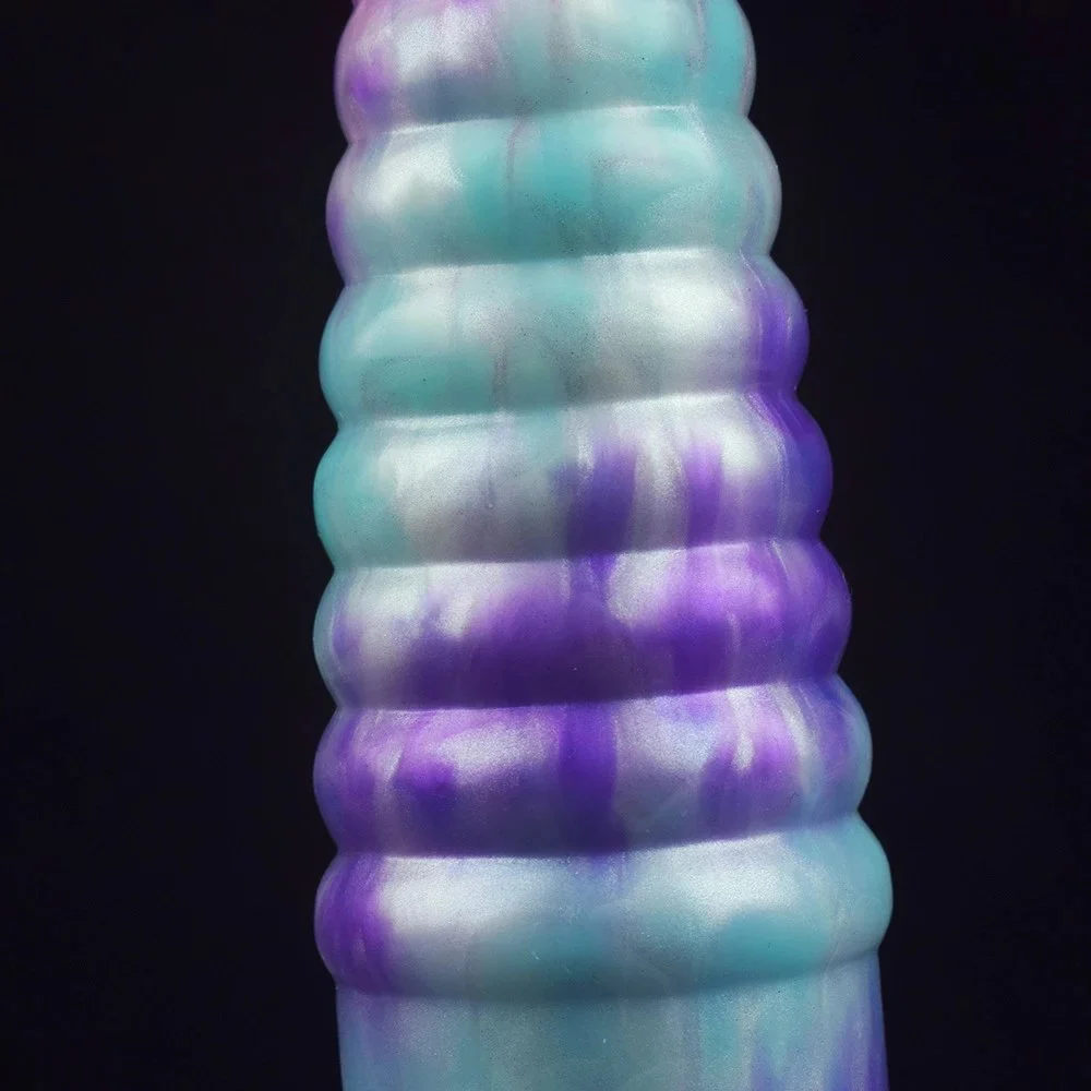 Soft Silicone Large Phallus Threaded Dildo Rear Court Anal Plug Adult Masturbation Sex Toys