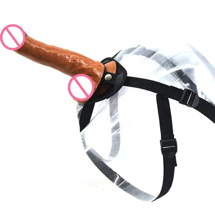 23.5cm Lesbian Sex Toy Dildo with Belt Strap on Dildo Ladies Dress Artificial Penis with Belt Strapon Dildo for Lesbian