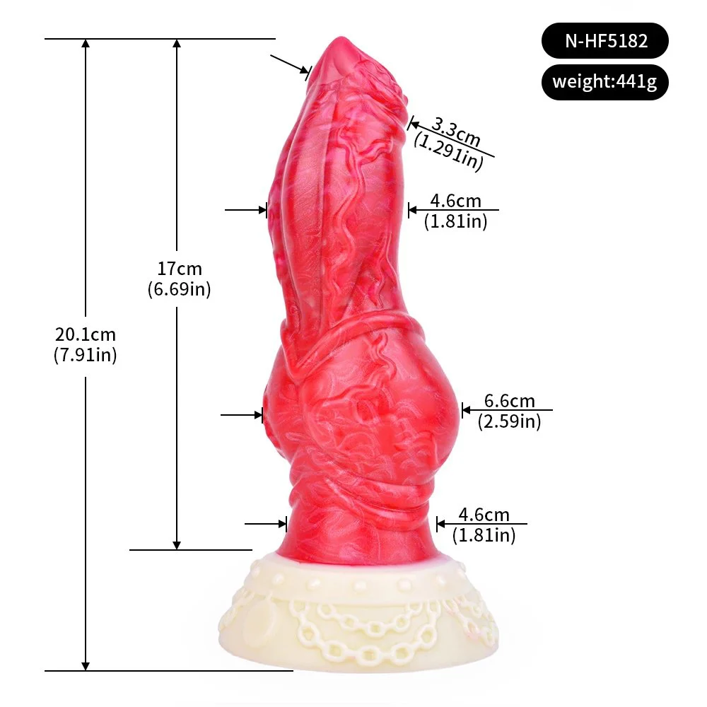 Monster Dildo Fantasy Silicone Huge Dildos with Strong Suction Cup for Hands-Free Play Anal Adult Sex Toy for Women & Men