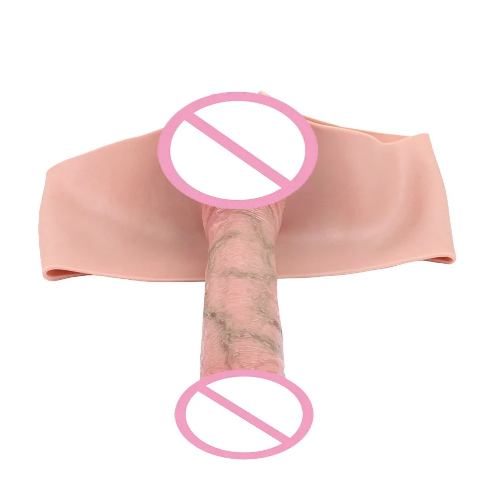 Skin Friendly Hollow Silicone Realistic Strapon Dildo Panties Sex Toys for Women Men Penis Pants