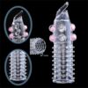 Thorn TPE Silicone Penis Extension Condom with Large Particles Stimulating Sex Condom