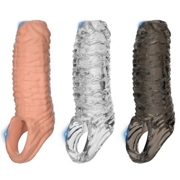 Triple Penis Sleeve for Men Twisted Male Sex Toys With Soft Silicone & TPE Material Delay Ejaculation Cock Rings