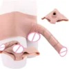 Huge Realistic Strap-on Hollow Dildo Wearable Penis Sleeve Pants for Men Women Gay Lesbian Adult Silicone Sex Toy