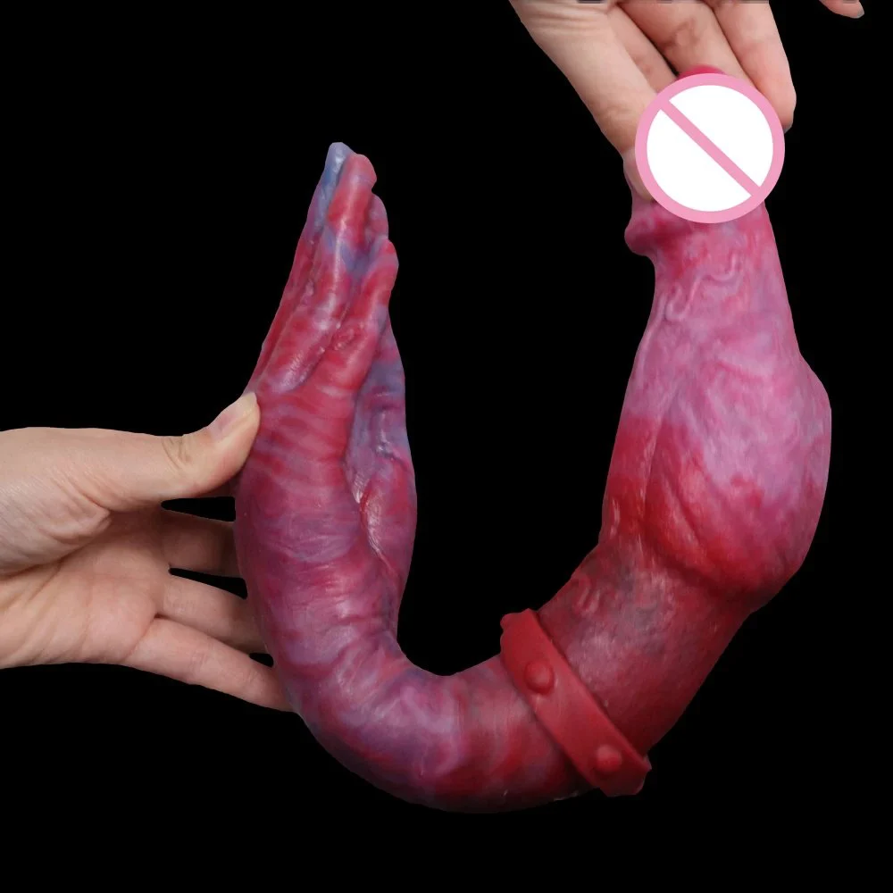 Magic Dragon Long Double Ended Dildo for Lesbian Sex Adult Women Rubber Rod Penis Sex