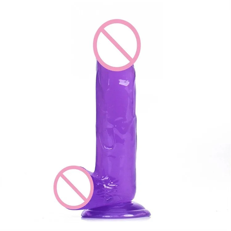 Sexual Products Cheap Price Colorful Realistic Soft Jelly Dildo Crystal Dildo for Women With Strong Suction Cup Sex Toys