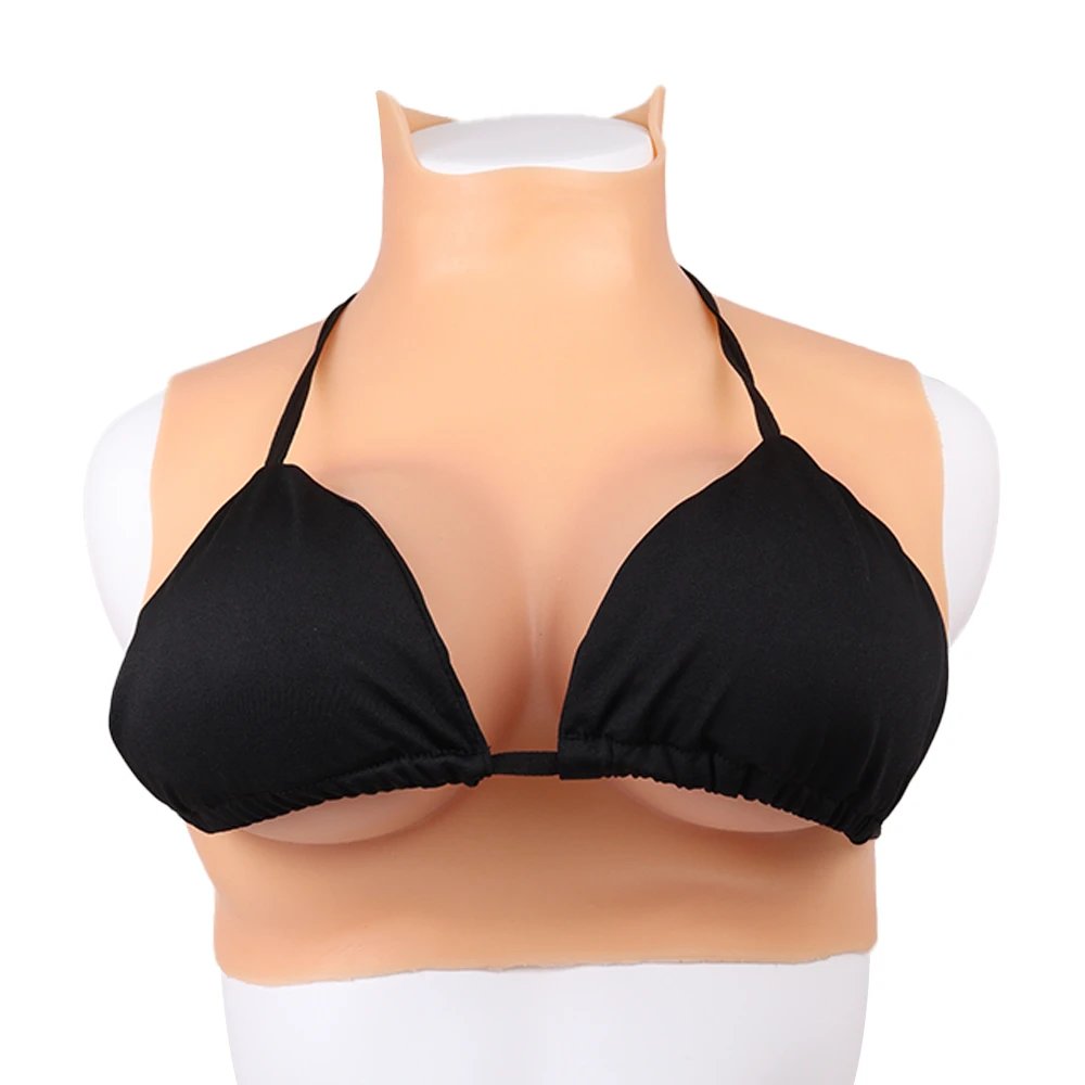 Silicone Breast Form Realistic Breast, Sissy Boy Half Body Realistic Breast Forms ,Breast Plates Sissy Full Set Sex Toy