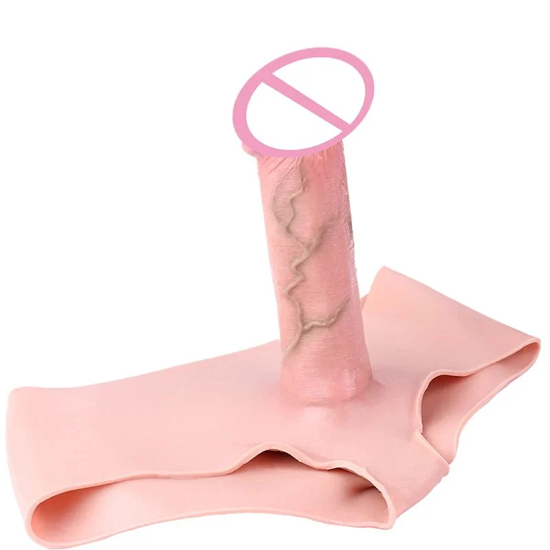 Strap on Realistic Dildo Silicone Penis Sleeve Pants for Men Enlargement for Women Lesbian Sex Toys for Adult