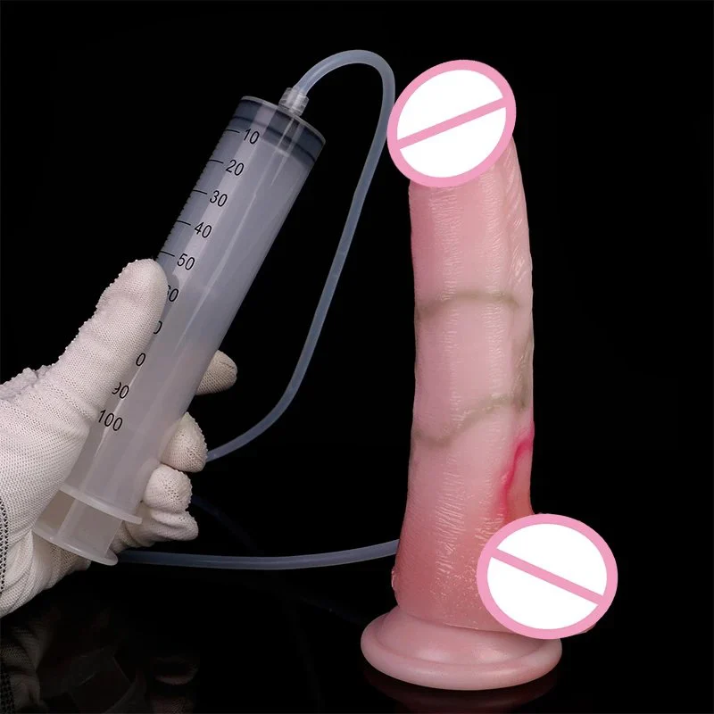 New Series Huge Realistic Squirting Dildo Inflatable Squirting Dildo With Suction Cup for Female Masturbator