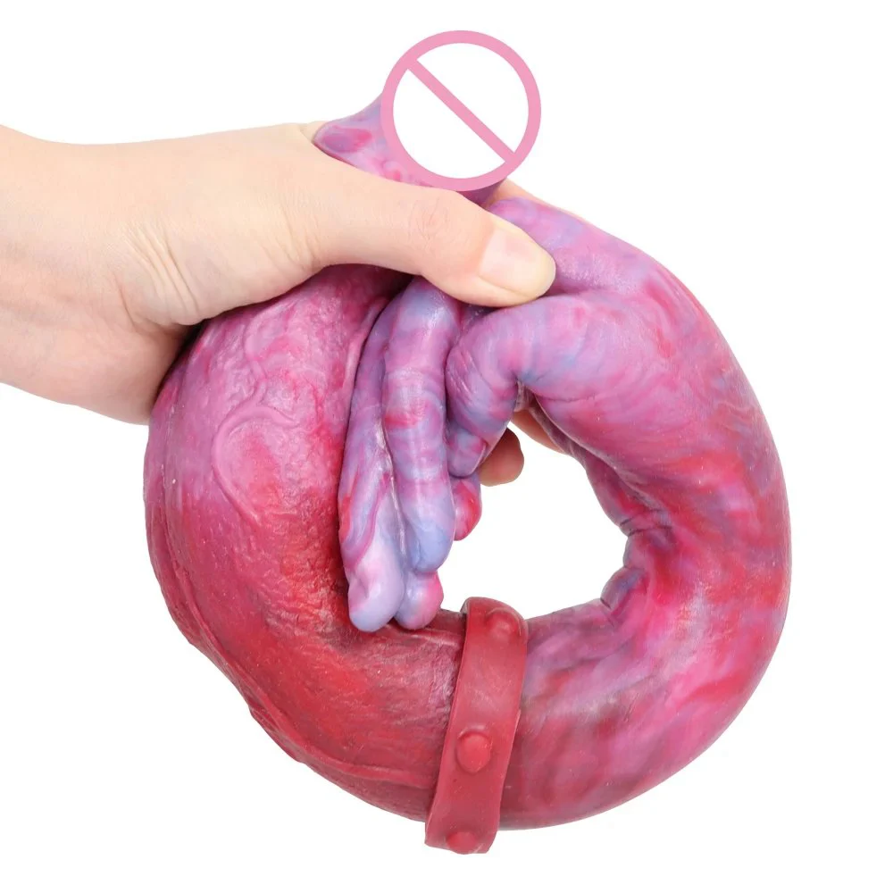 Magic Dragon Long Double Ended Dildo for Lesbian Sex Adult Women Rubber Rod Penis Sex