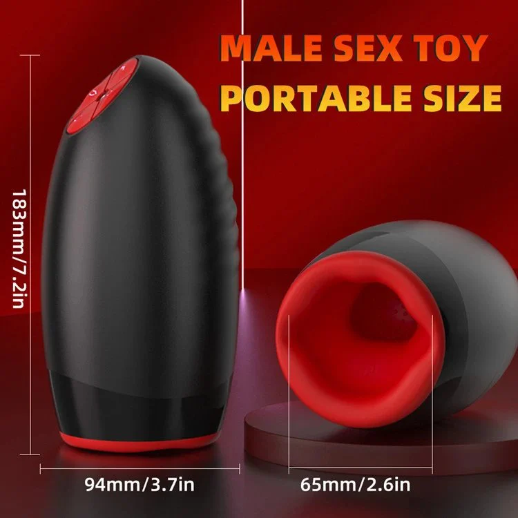 USB Silicone Male Masturbation Device Rotating Penis Massage Sex Toys for Men