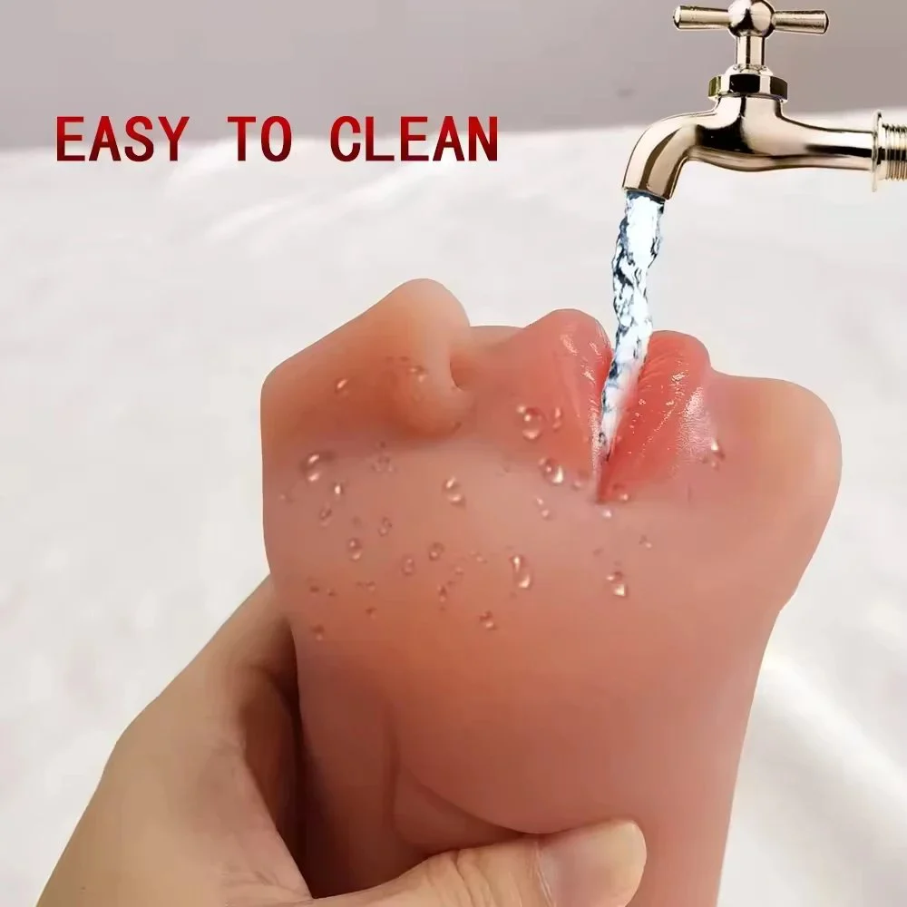 TPE Male Masturators Cup Realistic Skin Color Anal & Mouth Combination for Enhanced Sex Experience Men Sex Toys