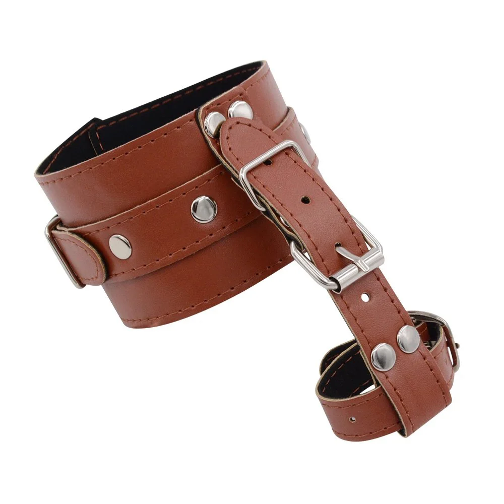 Bondage Thumb Handcuff Adult Product Thumb Binding BDSM Couple Bondage Fun Leather Other Sex Toys