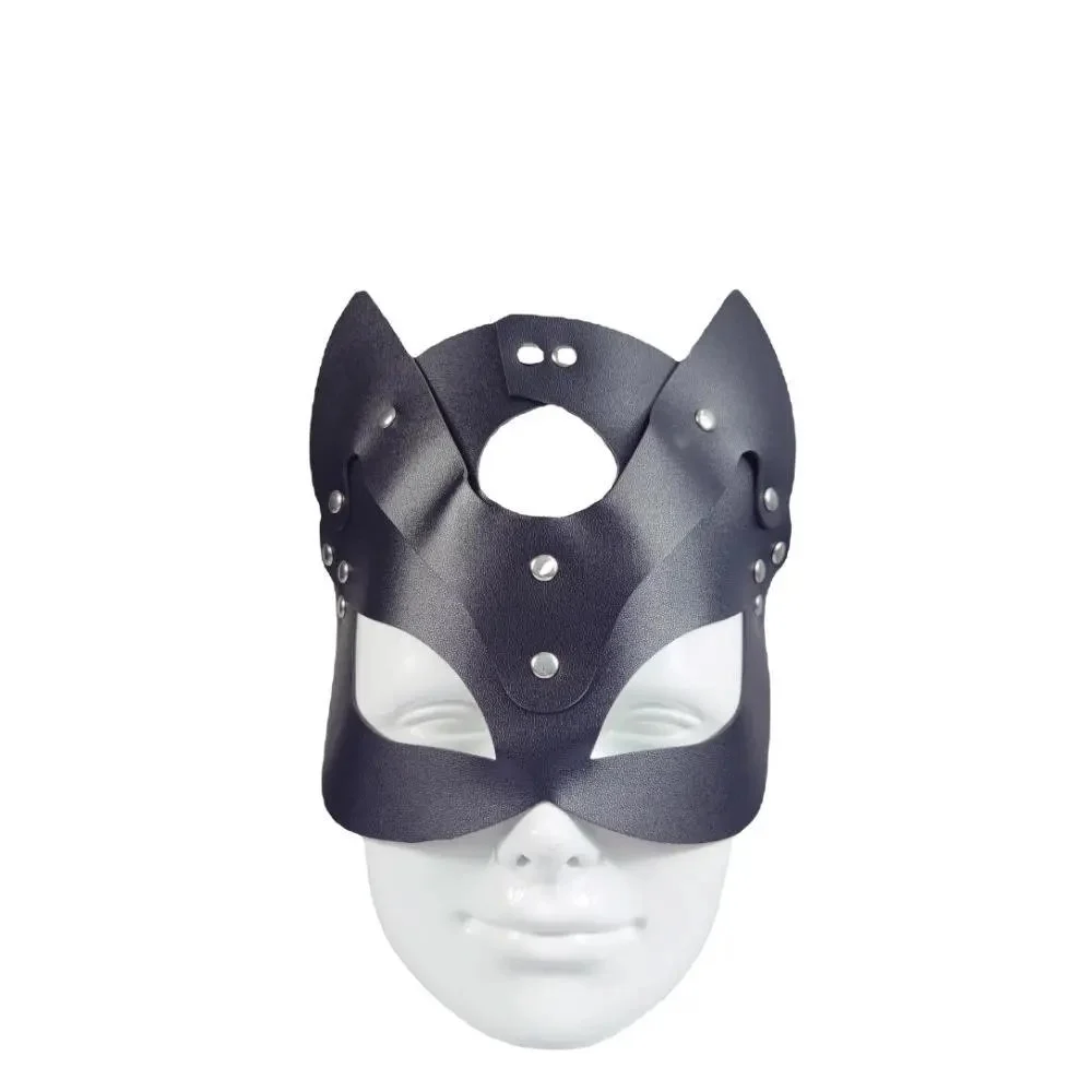 Women's Leather Masquerade Mask Cat and Fox Masks for Party Halloween Role-Playing Props High Quality Promotional Supplies