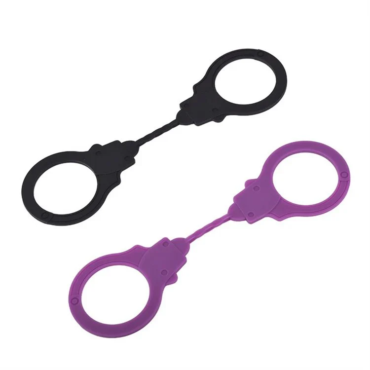 Cosplay Game Toys for Couple Bondage Gear Silicone Rubber Handcuff Sex Toy