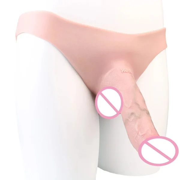 Skin Friendly Strap-on Hollow Penis Realistic Pnis Skin Sex Stimulation Orgsm Sex Toy for Men